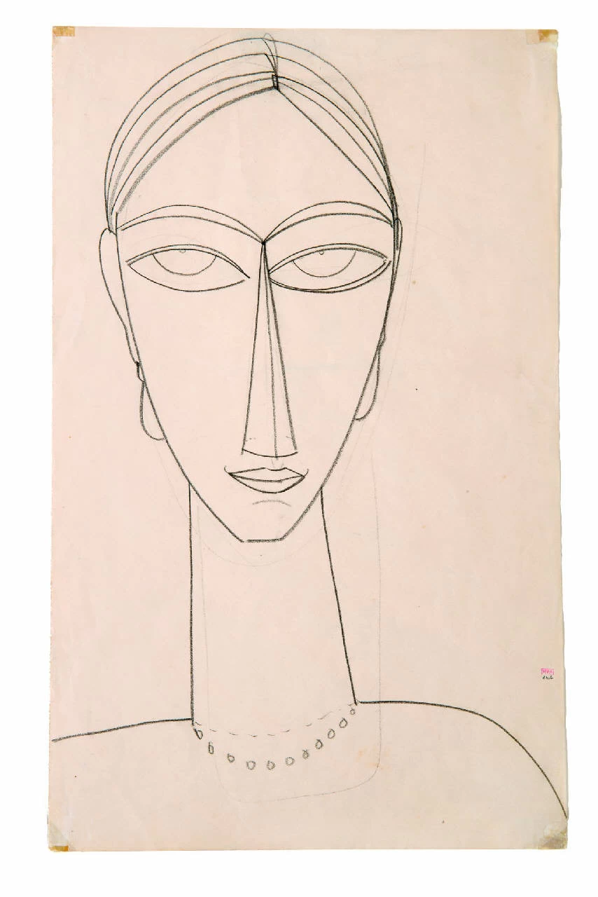 Amedeo Modigliani - 272, Figura femminile, Villa Necchi Campiglio, Milano